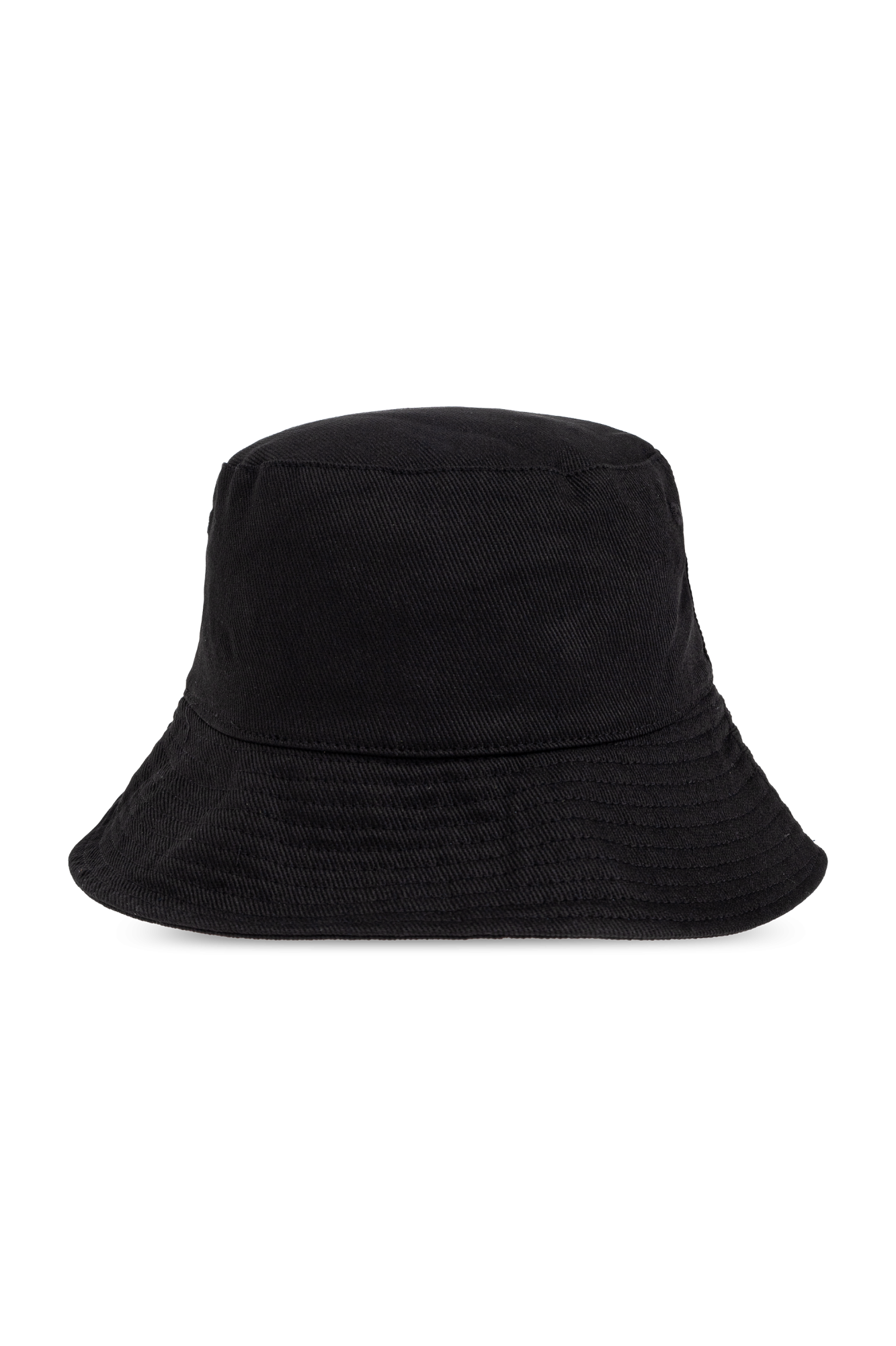 ハット VERSACE JEANS COUTURE Woman Hat Black 78HAZK04ZG365 899 Black Hat with embroidered logo Versace Jeans Couture